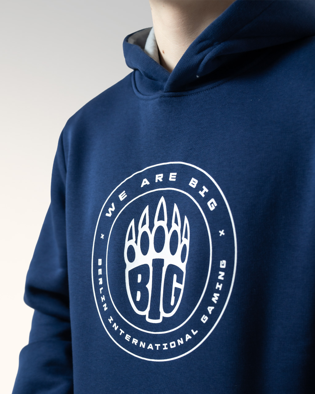 BIG PATCH HOODIE - BLUE