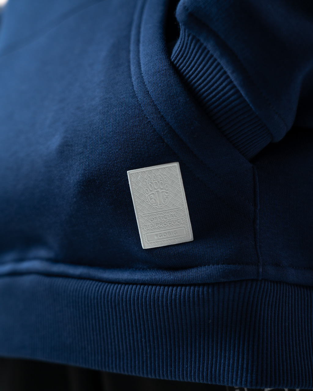 BIG PATCH HOODIE - BLUE
