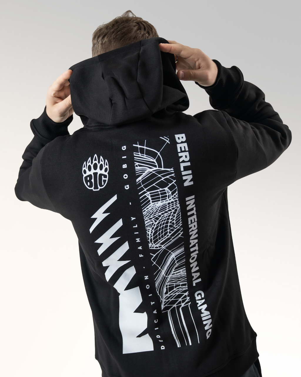 BIG STREETART ZIPPER - BLACK
