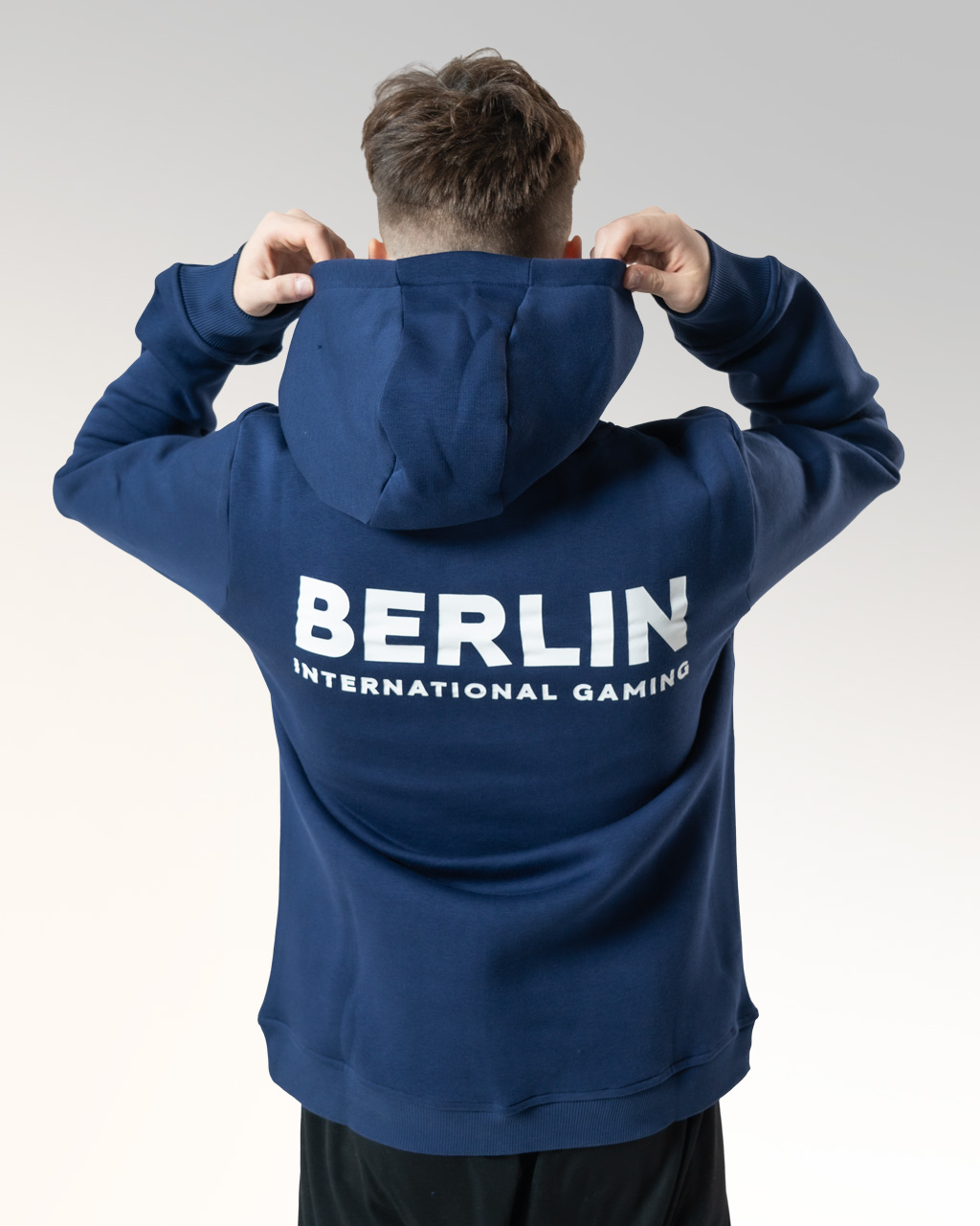 BIG PATCH HOODIE - BLUE